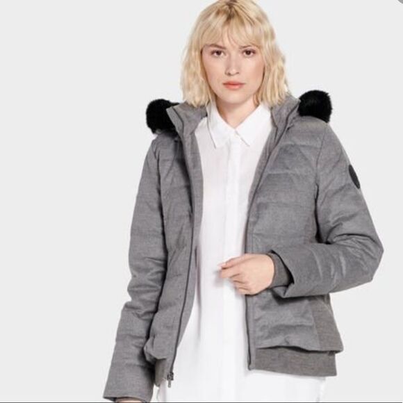 U Talia Women’s Wool Jacket Gray Heather Size Med - Picture 1 of 6